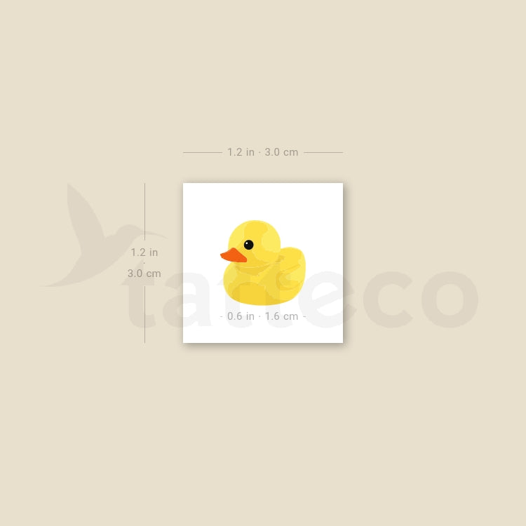 Bath Ducky Temporary Tattoo - Set of 3