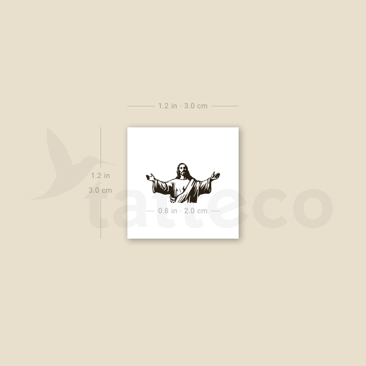 Jesus Temporary Tattoo - Set of 3