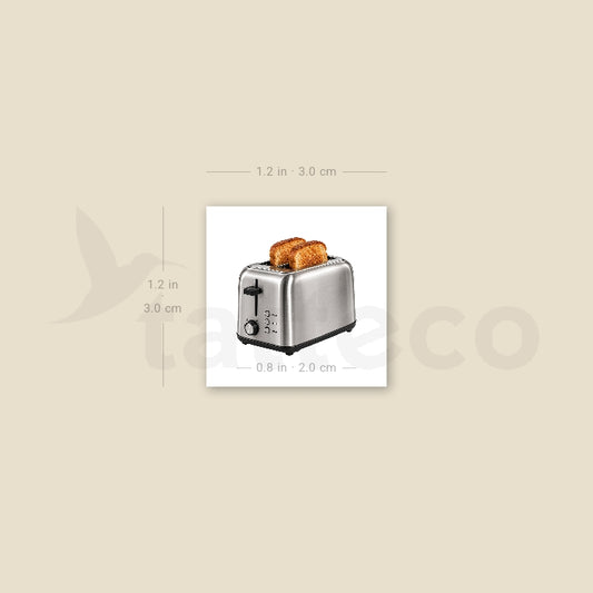 Toaster Temporary Tattoo - Set of 3