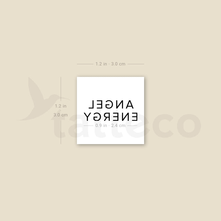 Angel Energy Temporary Tattoo - Set of 3