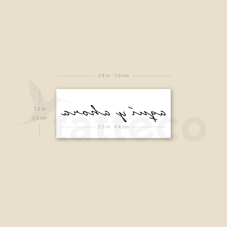 Aquí Y Ahora Temporary Tattoo - Set of 3