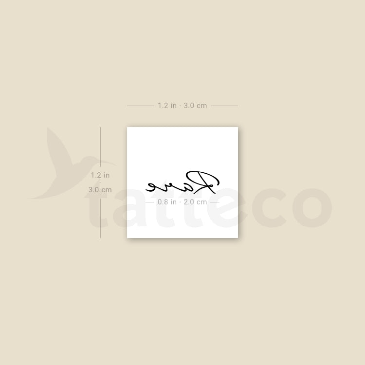 Rare Temporary Tattoo - Set of 3