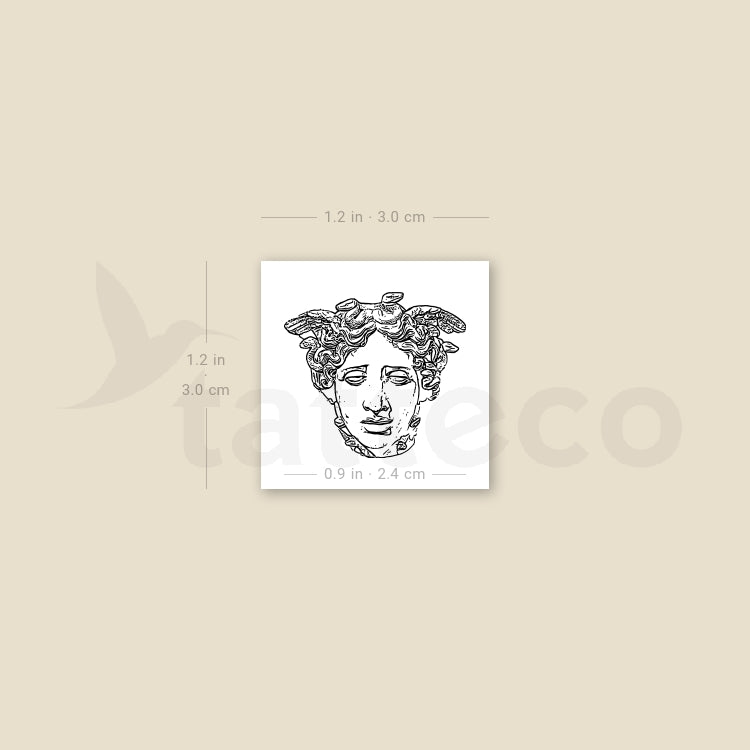Tatuaje temporal de Medusa - Juego de 3