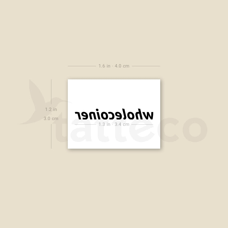 Wholecoiner Temporary Tattoo - Set of 3