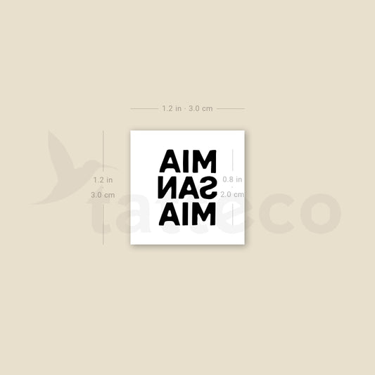 Tatuaje temporal Mia San Mia - Juego de 3
