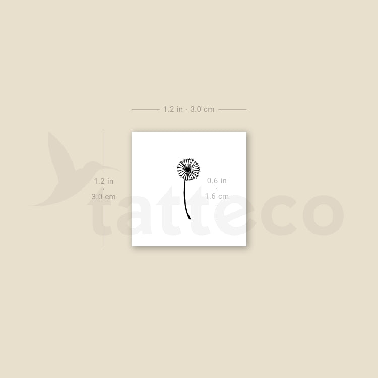 Little Dandelion Temporary Tattoo - Set of 3