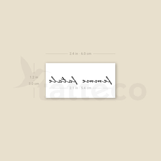 Femme Fatale Temporary Tattoo - Set of 3