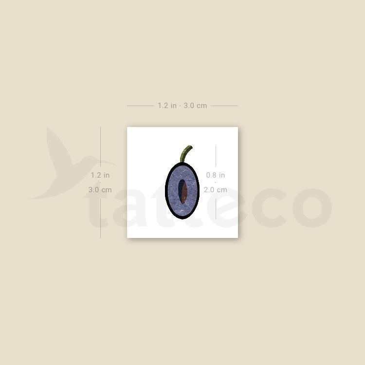 Black Olive By Ann Lilya Temporary Tattoo - Set of 3