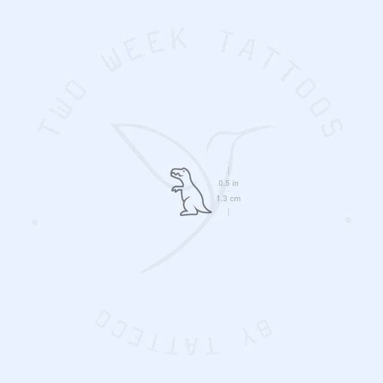 Small T-Rex Semi-Permanent Tattoo - Set of 2