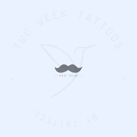Moustache Semi-Permanent Tattoo - Set of 2