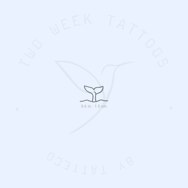 Whale Tail Semi-Permanent Tattoo - Set of 2