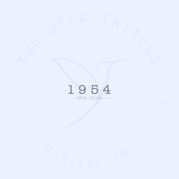 1954 Semi-Permanent Tattoo - Set of 2