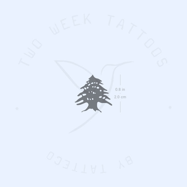 Cedar Tree Semi-Permanent Tattoo - Set of 2