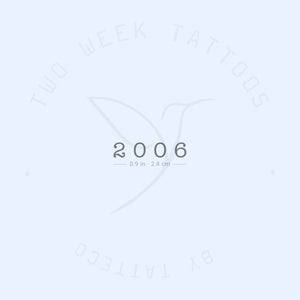 2006 Semi-Permanent Tattoo - Set of 2