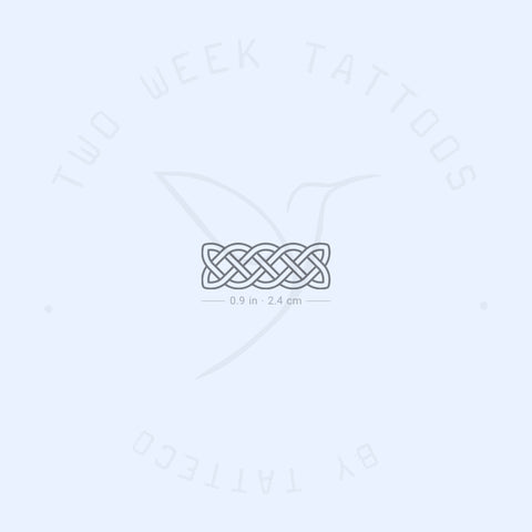 Linear Celtic Knot Semi-Permanent Tattoo - Set of 2