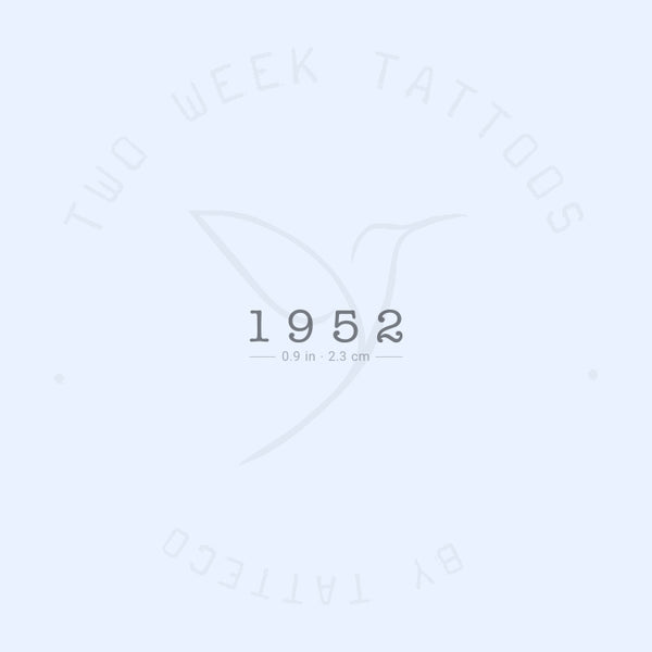 1952 Semi-Permanent Tattoo - Set of 2