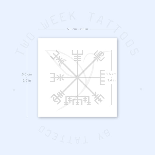 Tatuaje semipermanente Vegvísir - Juego de 2