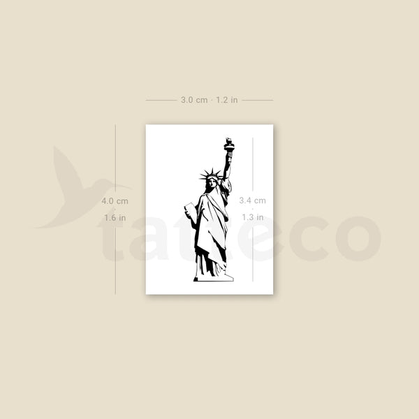 Statue of Liberty Temporary Tattoo - Set of 3