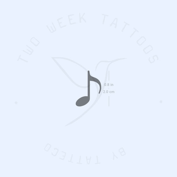 Music Note Semi-Permanent Tattoo - Set of 2