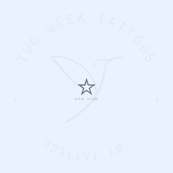 Star Outline Semi-Permanent Tattoo