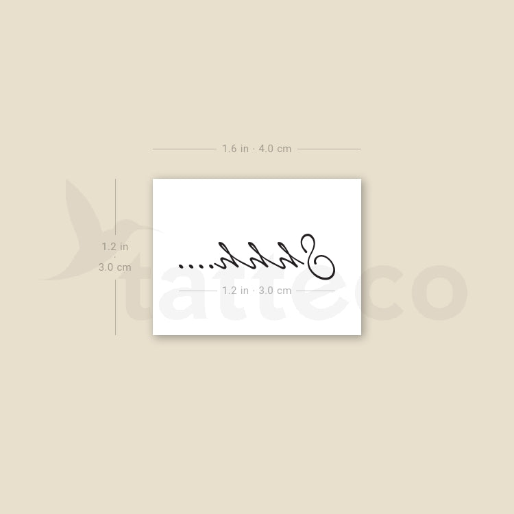 Shhh... Tatuaje temporal - Juego de 3