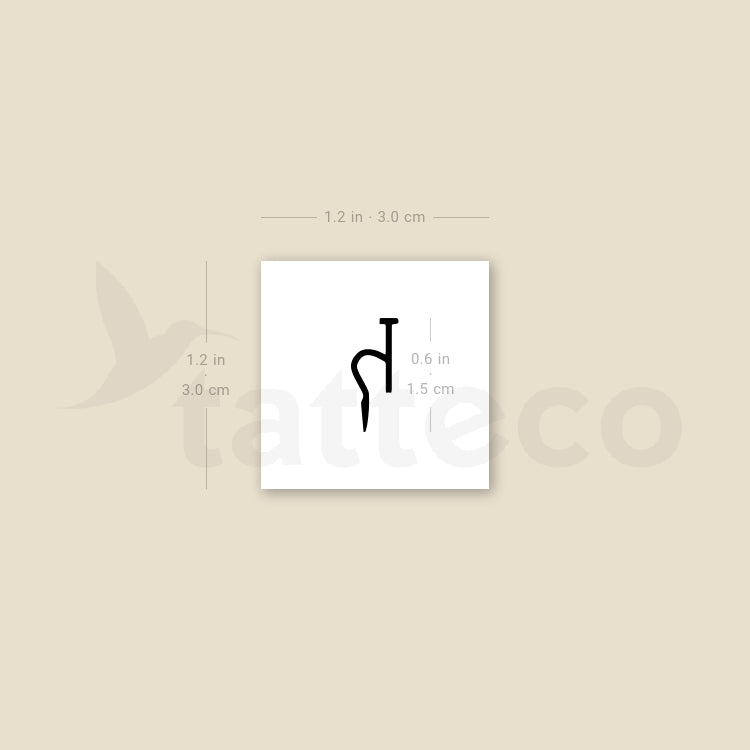 Saturn Planet Symbol Temporary Tattoo - Set of 3