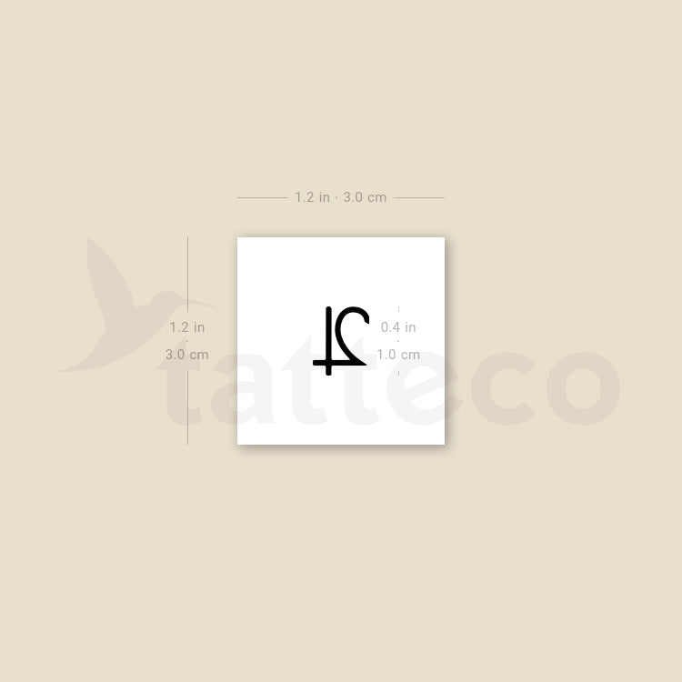 Jupiter Planet Symbol Temporary Tattoo - Set of 3
