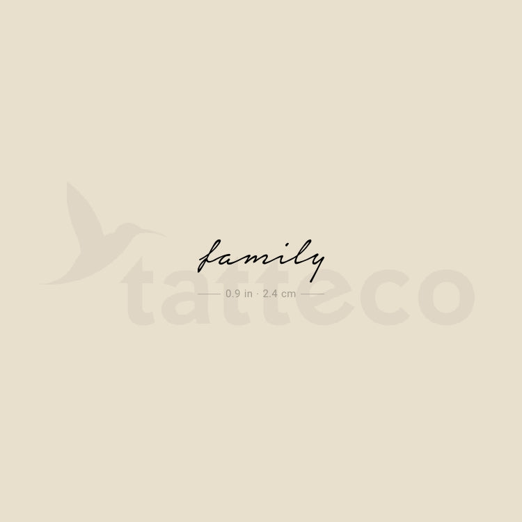Family Temporary Tattoo - Set of 3