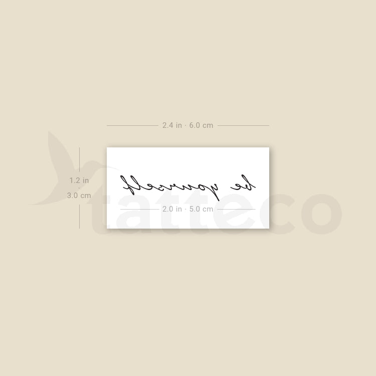 Be Yourself Temporary Tattoo - Set of 3
