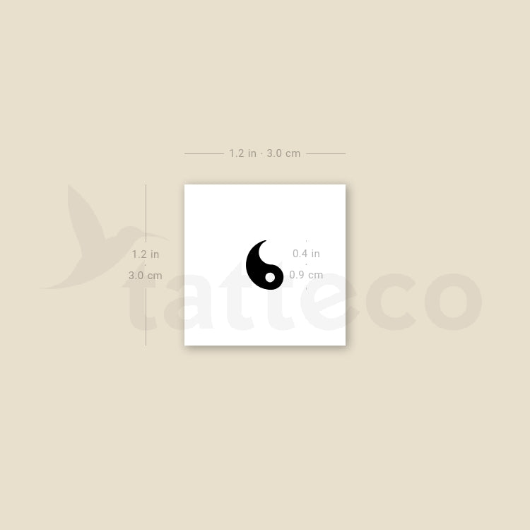 Yin Temporary Tattoo - Set of 3