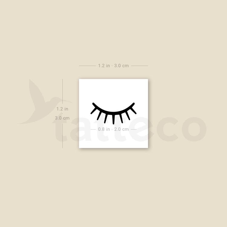 Eyelash Temporary Tattoo - Set of 3