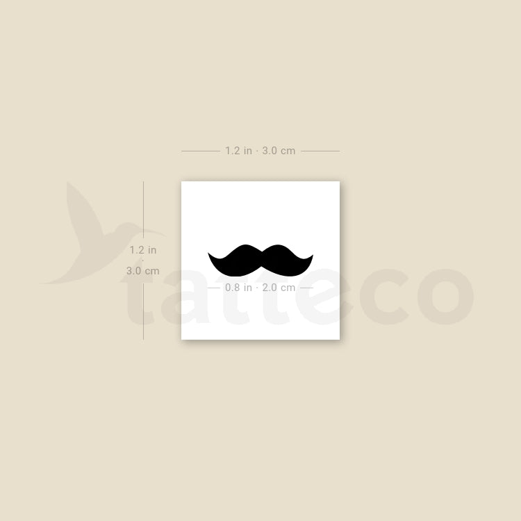 Tatuaje temporal de bigote - Juego de 3