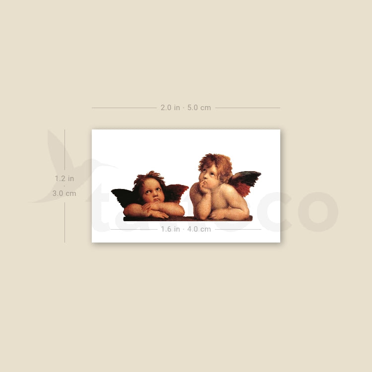 Putti Temporary Tattoo - Set of 3