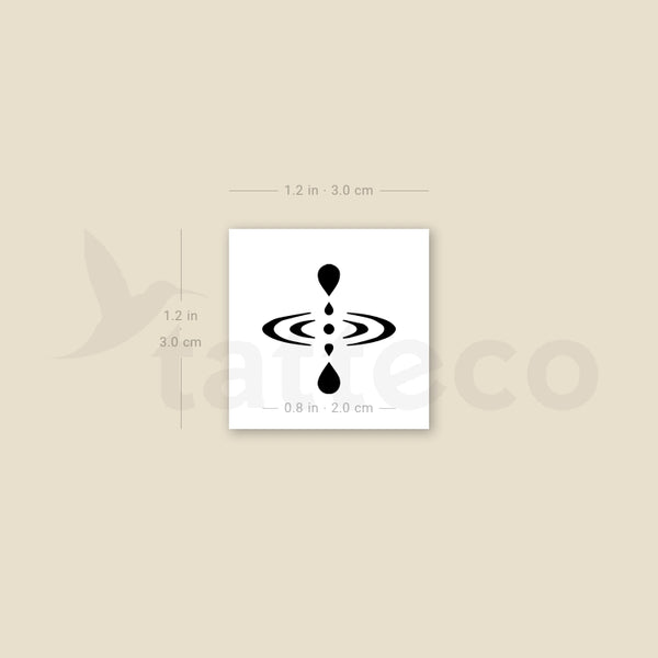Mindfulness Symbol Temporary Tattoo - Set of 3