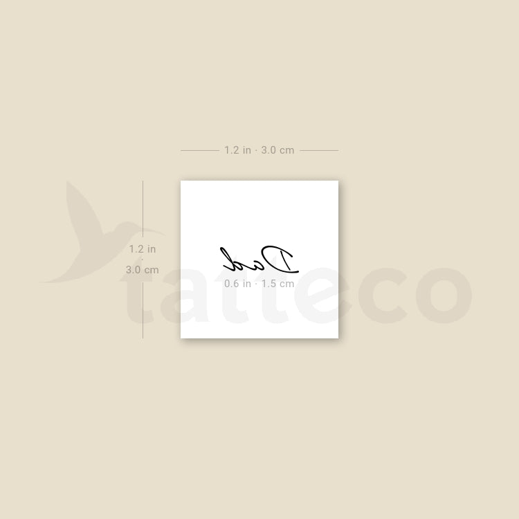 Dad Temporary Tattoo - Set of 3