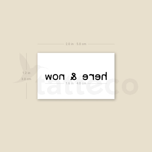 Here & Now Temporary Tattoo - Set of 3