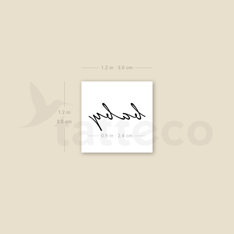 'Baby' Temporary Tattoo - Set of 3