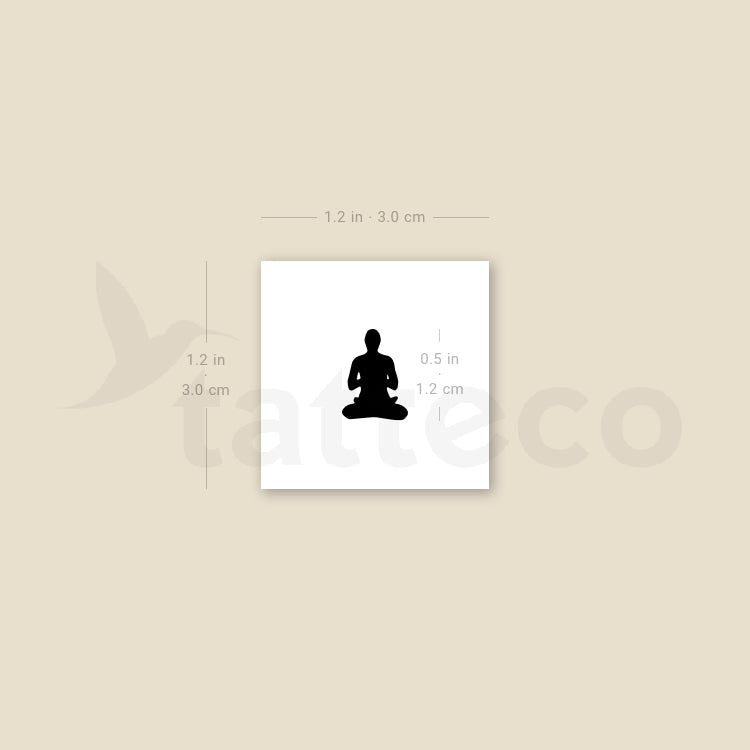 Meditation Temporary Tattoo - Set of 3