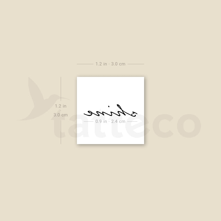 Shine Temporary Tattoo - Set of 3