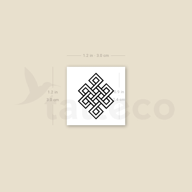 Endless Knot Temporary Tattoo - Set of 3