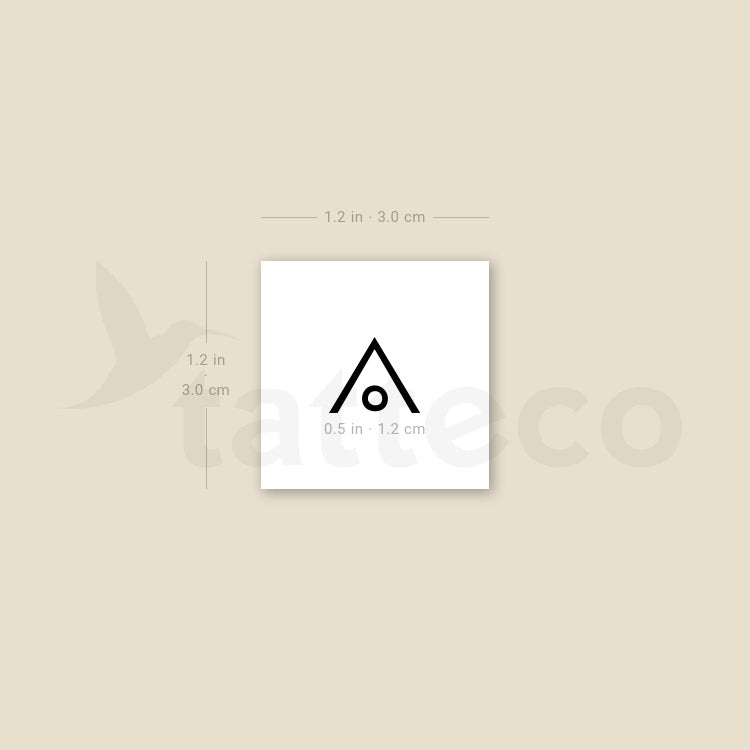 Protect Symbol Temporary Tattoo - Set of 3