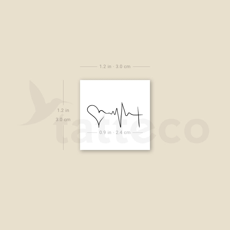 Fine Line Faith Hope Love Temporary Tattoo - Set of 3