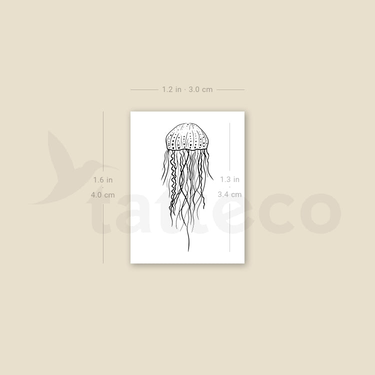 Jellyfish Temporary Tattoo - Set of 3