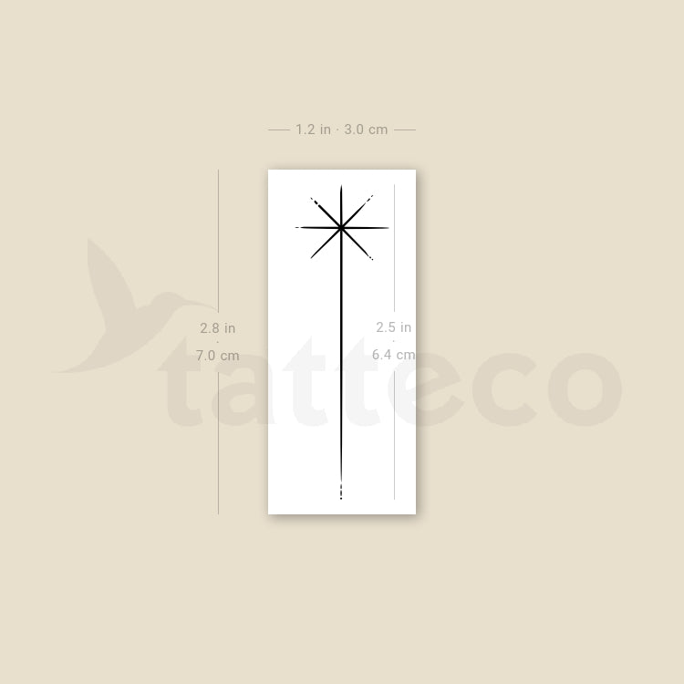 Shooting Star Temporary Tattoo - Set of 3