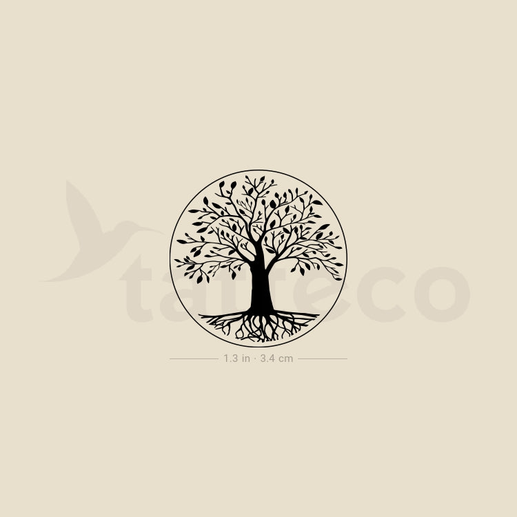 Tatuaje temporal del Árbol Sagrado del Conocimiento - Juego de 3