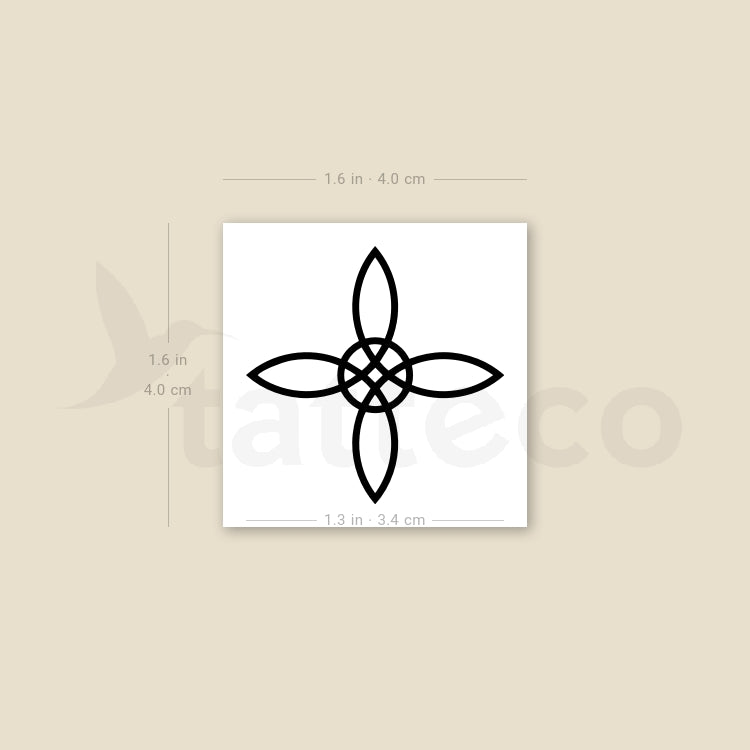 Witch's Knot Temporary Tattoo - Set of 3