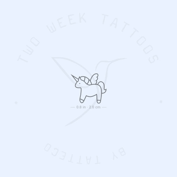 Unicorn Semi-Permanent Tattoo - Set of 2