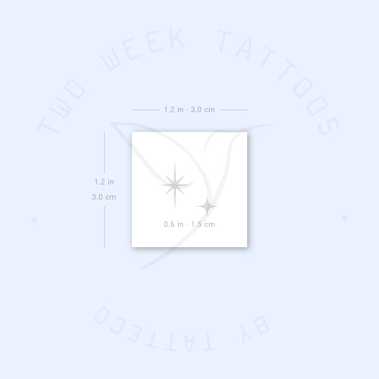 The Second Star to the Right Semi-Permanent Tattoo - Set of 2 – Tatteco