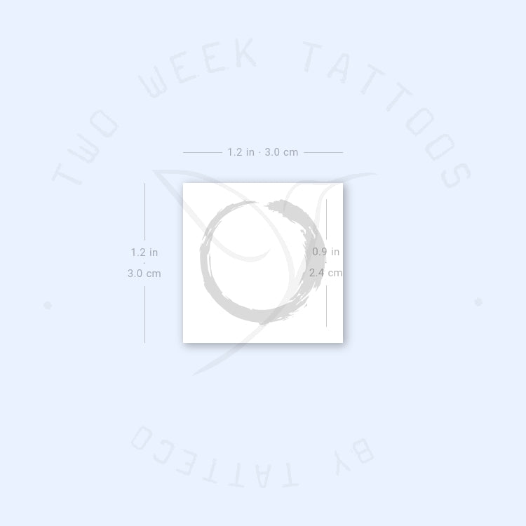 Small Ensō Semi-Permanent Tattoo - Set of 2