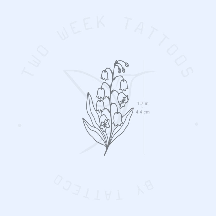 lily of the valley flower tattoos Lily Of The Valley Semi-Permanent Tattoo